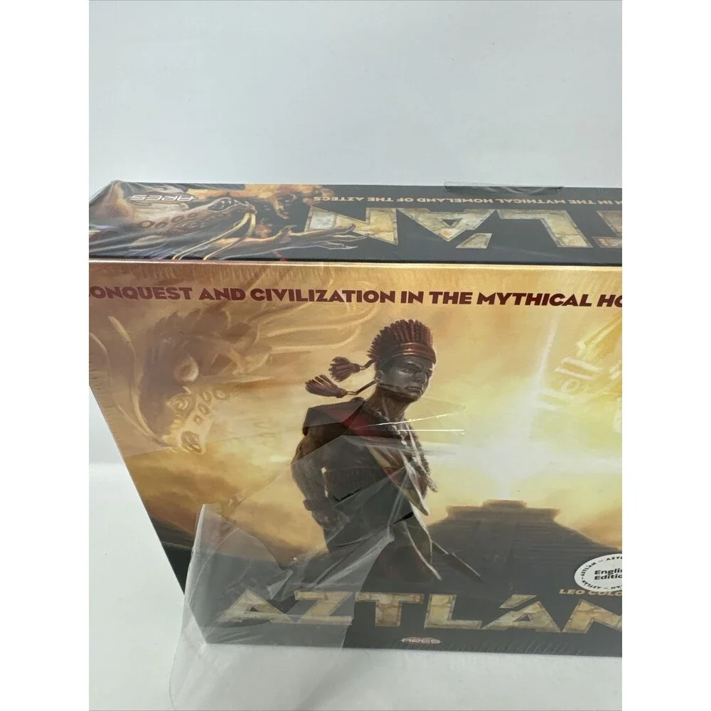 Aztlan Board Game Ancient Civilization Aztec Miniatures Ares Games New Read
